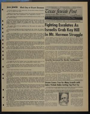 Primary view of object titled 'Texas Jewish Post (Fort Worth, Tex.), Vol. 28, No. 16, Ed. 1 Thursday, April 25, 1974'.