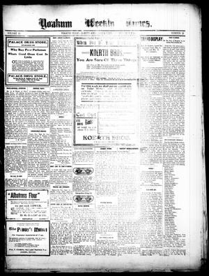 Primary view of object titled 'Yoakum Weekly Times. (Yoakum, Tex.), Vol. 14, No. 31, Ed. 1 Saturday, October 2, 1909'.