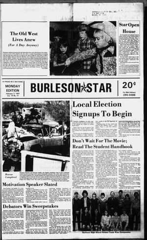 Primary view of object titled 'Burleson Star (Burleson, Tex.), Vol. 16, No. 32, Ed. 1 Monday, February 2, 1981'.