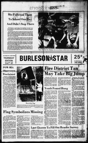 Primary view of object titled 'Burleson Star (Burleson, Tex.), Vol. 16, No. 100, Ed. 1 Thursday, October 1, 1981'.