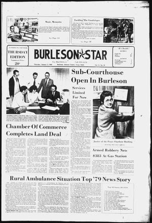 Primary view of object titled 'Burleson Star (Burleson, Tex.), Vol. 15, No. 22, Ed. 1 Thursday, January 3, 1980'.