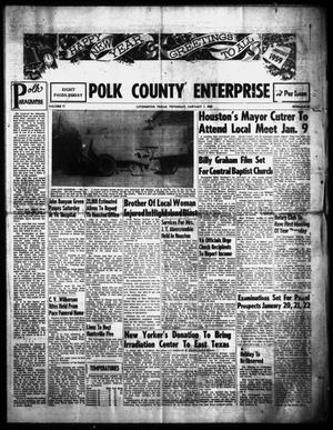 Primary view of object titled 'Polk County Enterprise (Livingston, Tex.), Vol. 77, No. 16, Ed. 1 Thursday, January 1, 1959'.