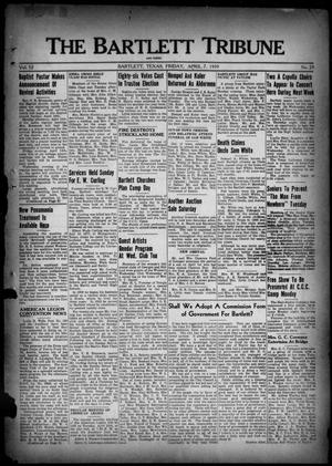 Primary view of object titled 'The Bartlett Tribune and News (Bartlett, Tex.), Vol. 52, No. 29, Ed. 1, Friday, April 7, 1939'.