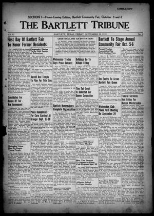 Primary view of object titled 'The Bartlett Tribune and News (Bartlett, Tex.), Vol. 53, No. 1, Ed. 1, Friday, September 22, 1939'.