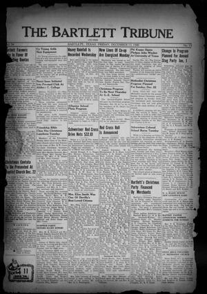 Primary view of object titled 'The Bartlett Tribune and News (Bartlett, Tex.), Vol. 54, No. 13, Ed. 1, Friday, December 13, 1940'.