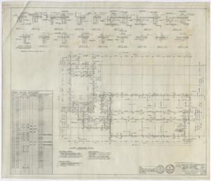 Primary view of object titled 'School Building Girard, Texas: Floor Framing Plan'.