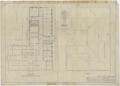 Technical Drawing: High School Building, Haskell, Texas: Roof Plan