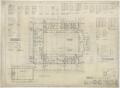 Technical Drawing: High School Building Monahans, Texas: Gymnasium Floor Plan