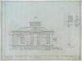 Technical Drawing: First Christian Church, Lufkin, Texas: Front Elevation