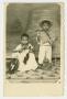 Postcard: [Portrait of Boy and Girl Posing in Costumes]