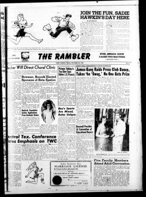 Primary view of The Rambler (Fort Worth, Tex.), Vol. 26, No. 6, Ed. 1 Tuesday, October 20, 1953