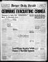 Thumbnail image of item number 1 in: 'Borger Daily Herald (Borger, Tex.), Vol. 17, No. 285, Ed. 1 Thursday, October 21, 1943'.