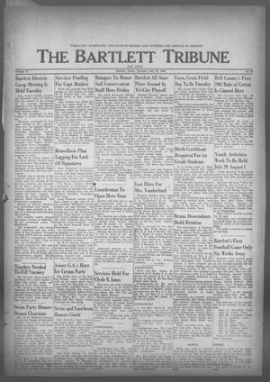 Primary view of object titled 'The Bartlett Tribune and News (Bartlett, Tex.), Vol. 75, No. 38, Ed. 1, Thursday, July 26, 1962'.