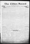 Newspaper: The Clifton Record (Clifton, Tex.), Vol. 38, No. 33, Ed. 1 Friday, Oc…