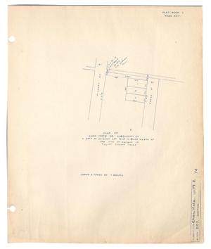 Primary view of object titled 'Map of Chas Motz Sr. Subdivision of a part of Original Lot Number 2 in Block Number 202 of the City of Abilene in Taylor County, Texas'.