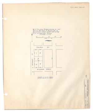 Primary view of object titled 'W. J. Youngs Subdivision of the South 300 feet of Block 22 of Bellevue Ridge Addition to the City of Abilene, Texas.'.