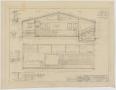 Technical Drawing: School Auditorium/Gymnasium, Loraine, Texas: Sections