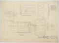 Technical Drawing: High School Building Alterations, Munday, Texas: Floor Plans