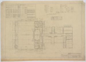 Primary view of object titled 'School Building Addition, Mentone, Texas: Floor Plan and Schedules'.