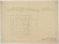 Technical Drawing: School Building Addition, Mentone, Texas: Roof Plan