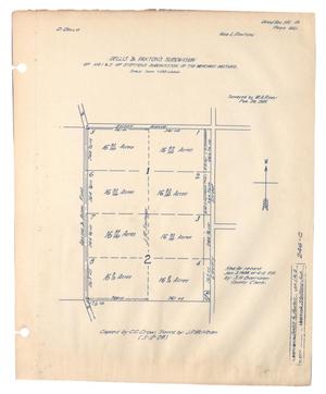 Primary view of object titled 'Dellis & Paxton's Subdivision of No. 1 & 2 of Steffens Subdivision of the Merchant Pasture.'.
