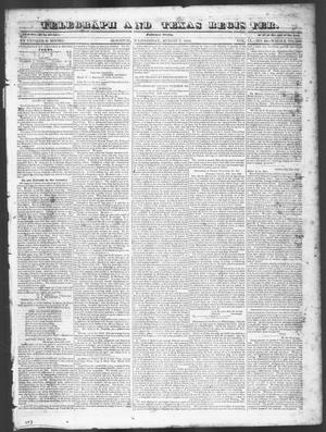 Primary view of object titled 'Telegraph and Texas Register (Houston, Tex.), Vol. 9, No. 34, Ed. 1, Wednesday, August 7, 1844'.