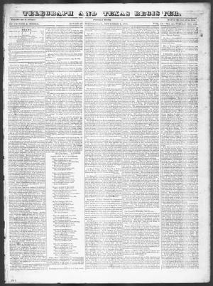Telegraph and Texas Register (Houston, Tex.), Vol. 9, No. 45, Ed. 1, Wednesday, November 6, 1844