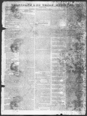 Primary view of object titled 'Telegraph and Texas Register (Houston, Tex.), Vol. 11, No. 9, Ed. 1, Wednesday, March 4, 1846'.