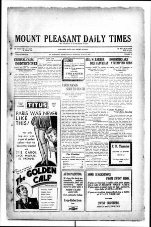 Primary view of object titled 'Mount Pleasant Daily Times (Mount Pleasant, Tex.), Vol. 12, No. 83, Ed. 1 Monday, June 23, 1930'.