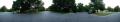 Photograph: Panoramic image from the middle of a residential street in Denton, Te…
