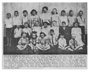 Primary view of object titled 'Beeville Fourth Grade Picture 1910'.