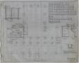 Technical Drawing: High School Building, Rotan, Texas: Footing and Basement Framing Plan