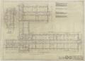 Technical Drawing: High School Building, Pecos, Texas: Foundation and Floor Framing Plan