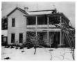 Photograph: Snowfall at the Leverman House