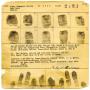 Primary view of [Clyde Champion Barrow Fingerprint Chart, 01/22/1928- Fort Worth, Texas Police Department]