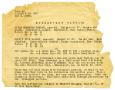 Thumbnail image of item number 1 in: '[Wanted Bulletin for Clyde Barrow, 05-01-1933]'.