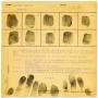 Thumbnail image of item number 1 in: '[Raymond Hamilton Fingerprint Chart, 1932 - Dallas, Texas Police Department]'.