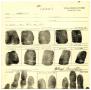 Thumbnail image of item number 1 in: '[Floyd Garland Hamilton Fingerprint Chart, 1934 - Texas Prison System]'.