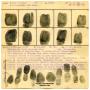 Primary view of [Harvey J. Bailey Fingerprint Chart, 1933 - Oklahoma City Police Department]