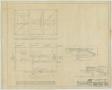 Technical Drawing: School Building, Hamlin, Texas: Plans and Sections