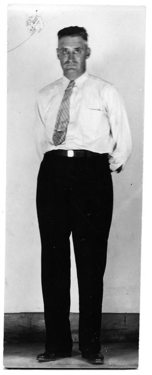 Primary view of object titled '[Harvey J. Bailey Full Body Photograph]'.
