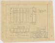 Technical Drawing: School Building, Pecos County, Texas: Elevation, Section, and Detail
