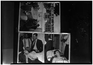 Primary view of object titled '[Clyde Barrow and Bonnie Parker in Morgue, Getaway Car and Funeral]'.