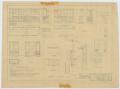Technical Drawing: School Building, Pecos County, Texas: Cabinet and Basketball Details