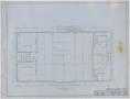 Technical Drawing: High School, Knox City, Texas: Second Story Floor Plan