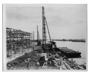 Primary view of object titled '[Storm Levee Construction]'.