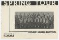 Primary view of [Program: McMurry College Chanters, Spring 1960]