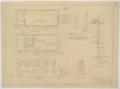 Technical Drawing: Garage Building, Albany, Texas: Floor Plans, Elevations, and Diagrams