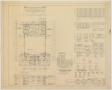 Technical Drawing: School Cafeteria, Big Lake, Texas: Floor Plan and Details
