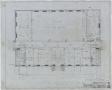 Technical Drawing: High School Building, Archer City, Texas: First Floor Plan